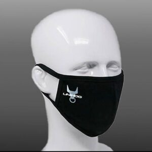 Black face mask with Unimog logo